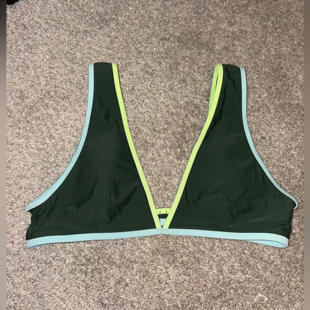 Aerie Wide Strap Plunge Scoop Bikini Top
